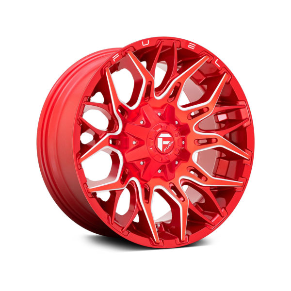 FUEL® - D771 TWITCH 1PC Candy Red with Milled Accents - obrazek 2