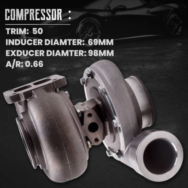 Maxpeedingrods GT45 T4 Upgrade Racing Turbo charger - obrazek 3